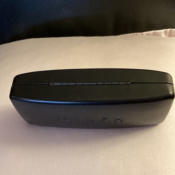 Ralph Lauren Black Hard Clam Shell Glass Case and New Cleaning Cloth - Picture 4 of 8